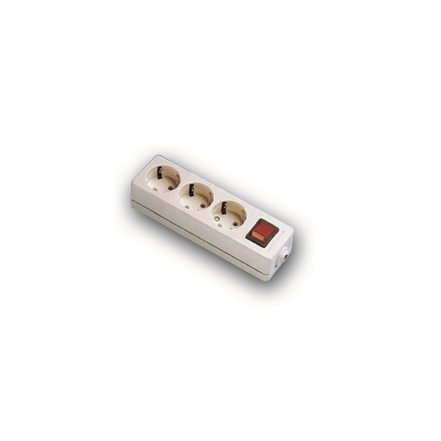 bASE III SUPERFICIE: Perfecta para tus necesidades eléctricas. Con sistema T/T y práctico INTERRUPTOR, garantiza comodidad y seguridad en cada conexión, adaptándose a cualquier ambiente.
