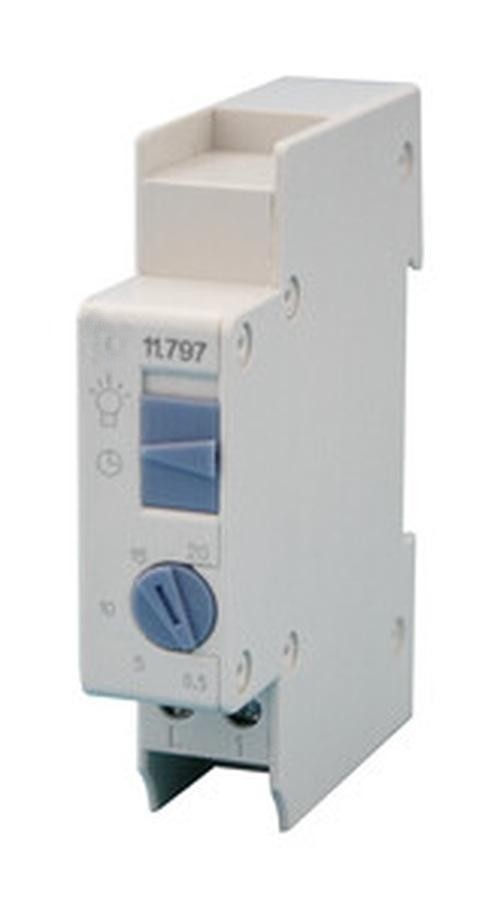 minutero de escalera a relé 16a/250v, ideal para control de iluminación y automatización de espacios.